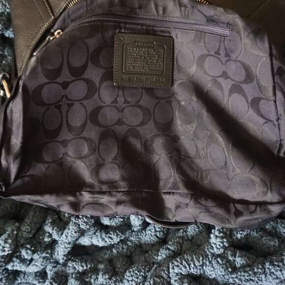 Coach Vintage Hampton  Black Leather Bag - Picture 11 of 12